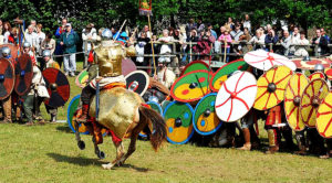 spectacle cataphractaire cascades equestres