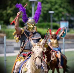 spectacle legion romaine cavalier gaulois chevalier