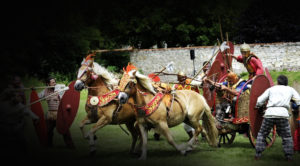 char gaulois spectacle equestre gladiateur 1