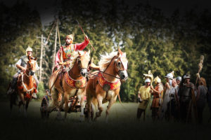 char gaulois spectacle equestre gladiateur chevalier tournoi